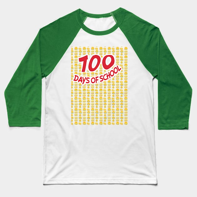 100 Days Of School Baseball T-Shirt by Amberstore